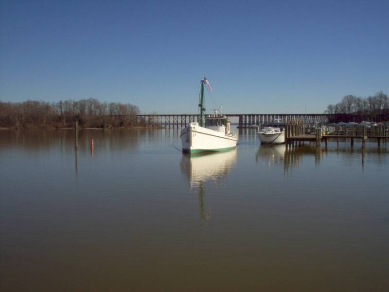 Oyster Buyboat PropWash Neabsco Creek